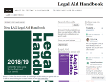 Tablet Screenshot of legalaidhandbook.com